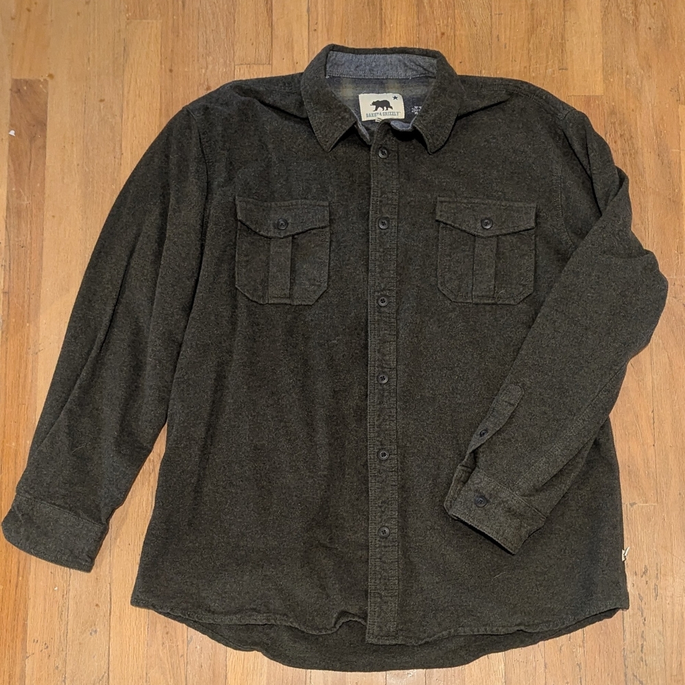 Dakota Grizzly Green Button-Up Shirt